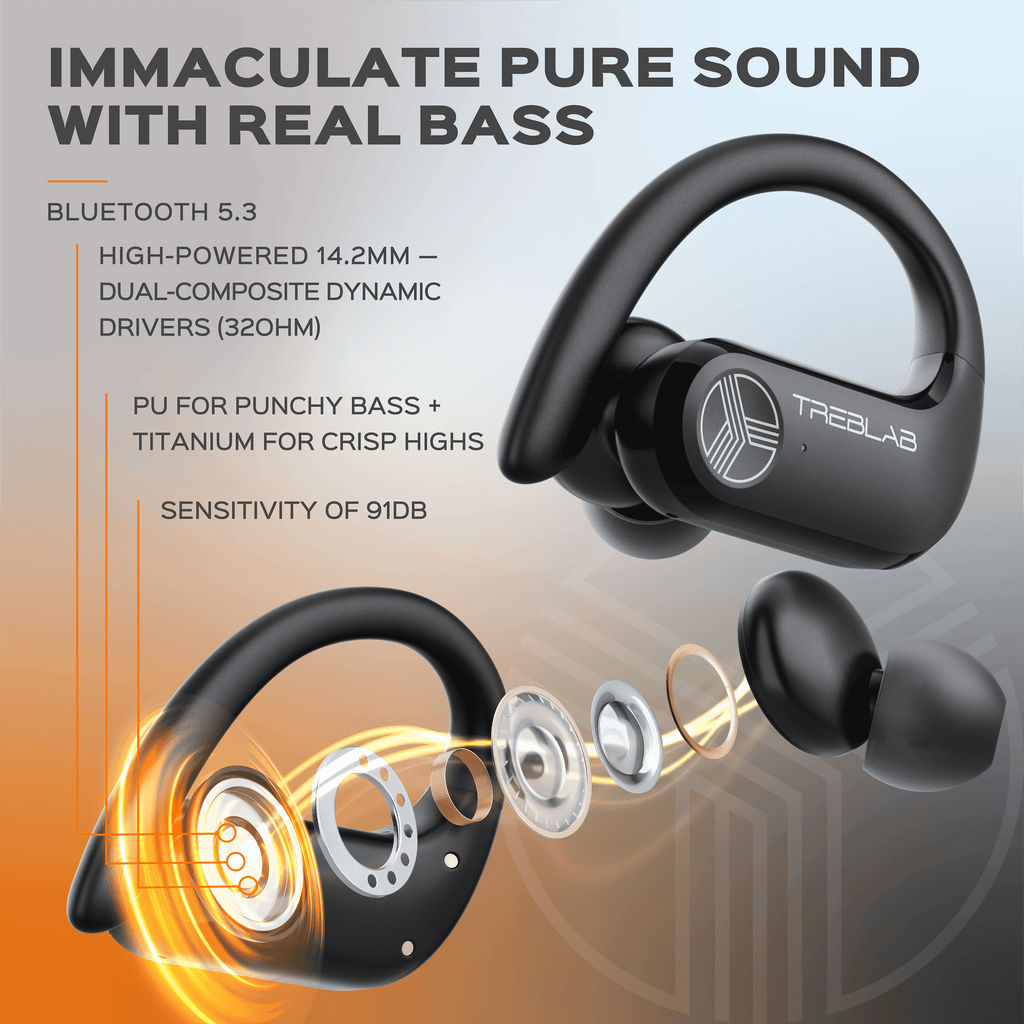 X3-Pro Bluetooth Wireless Earbuds with Portable Charging Case