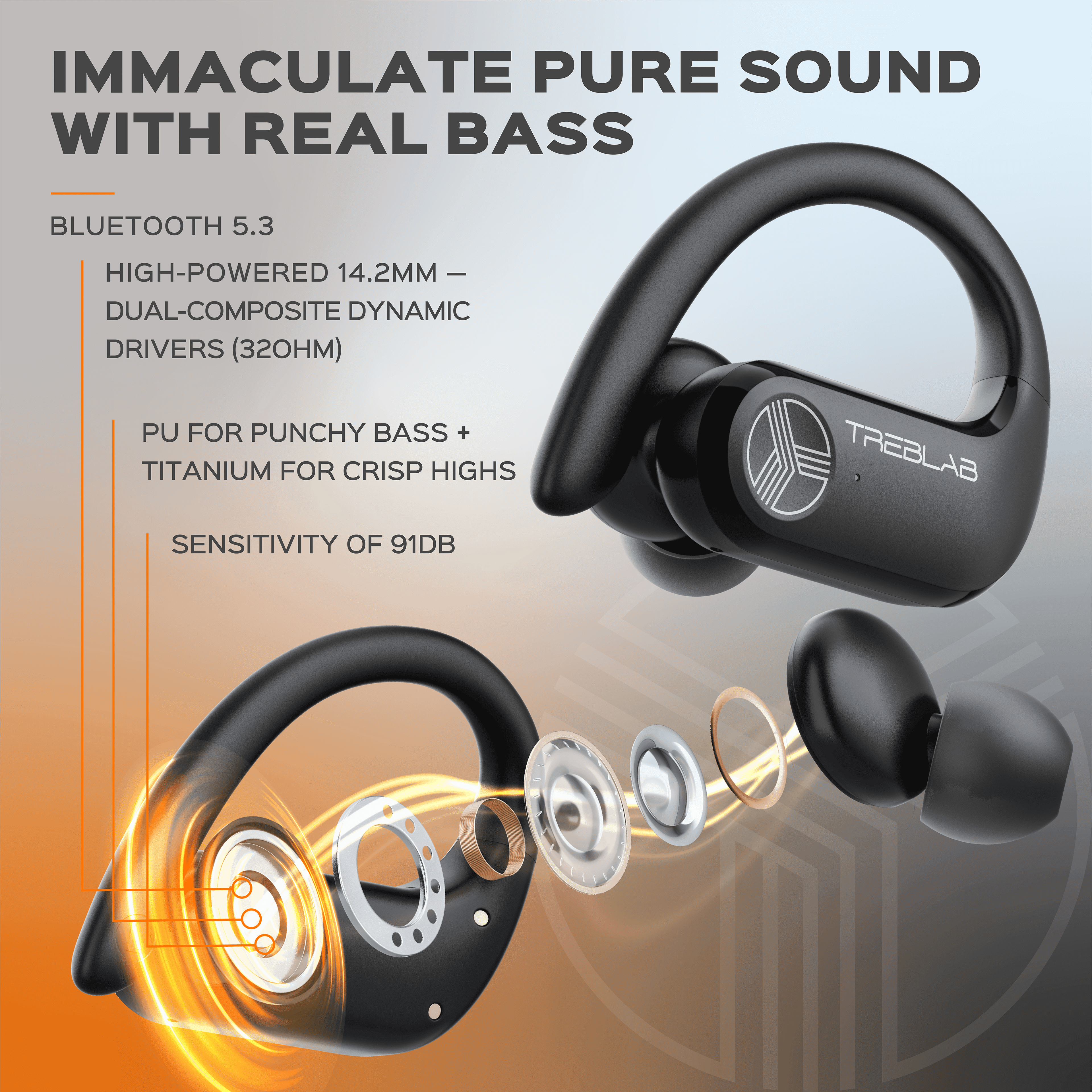 X3-Pro Bluetooth Wireless Earbuds with Portable Charging Case