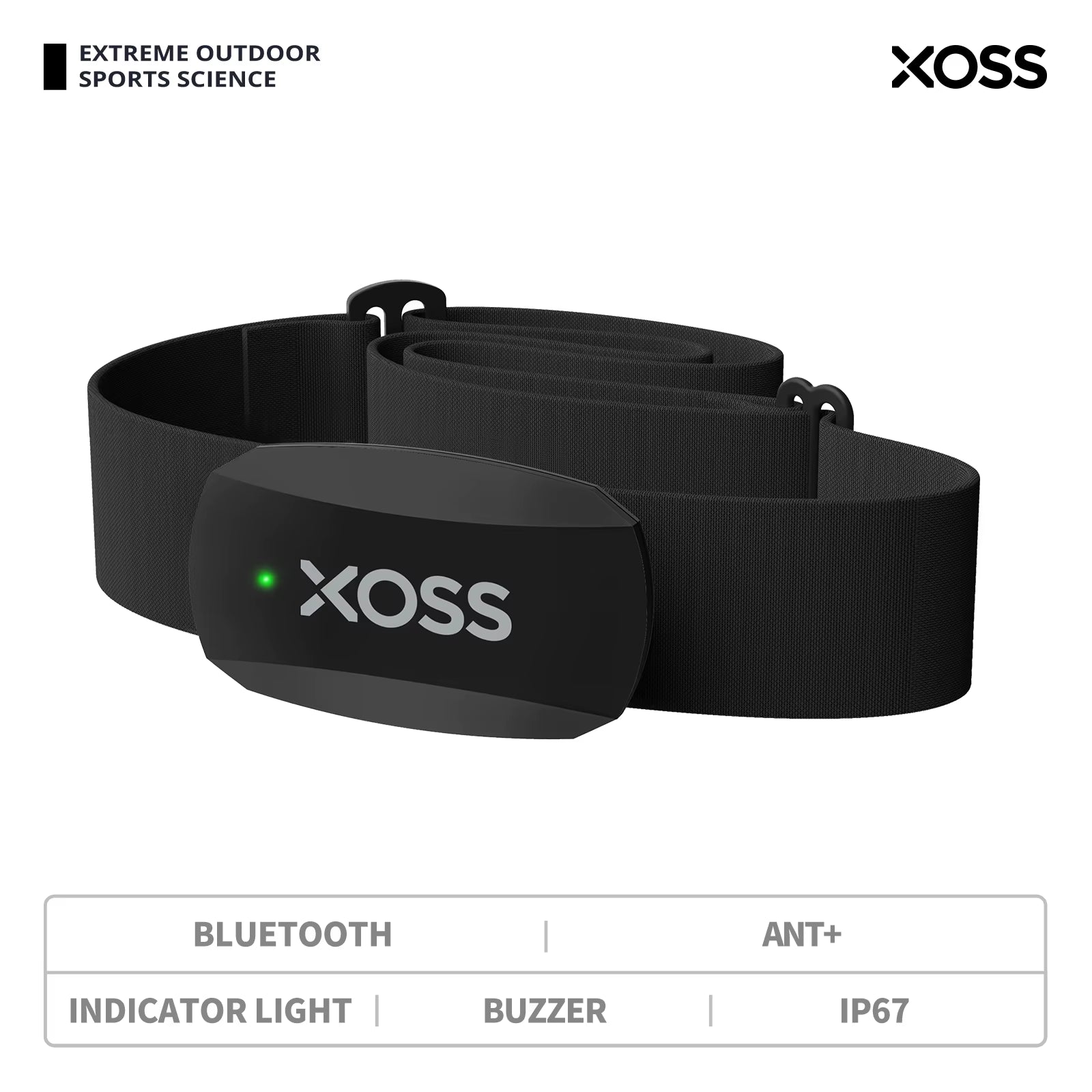 X2 Chest Strap Heart Rate Sensor Monitor Bluetooth ANT+ Wireless Health Fitness Smart Bicycle Sensor