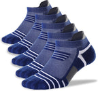 Ankle Compression Socks, Copper Yarn Low Cut Training Socks, Odor Free Moisture-Wicking Arch Support Cushion