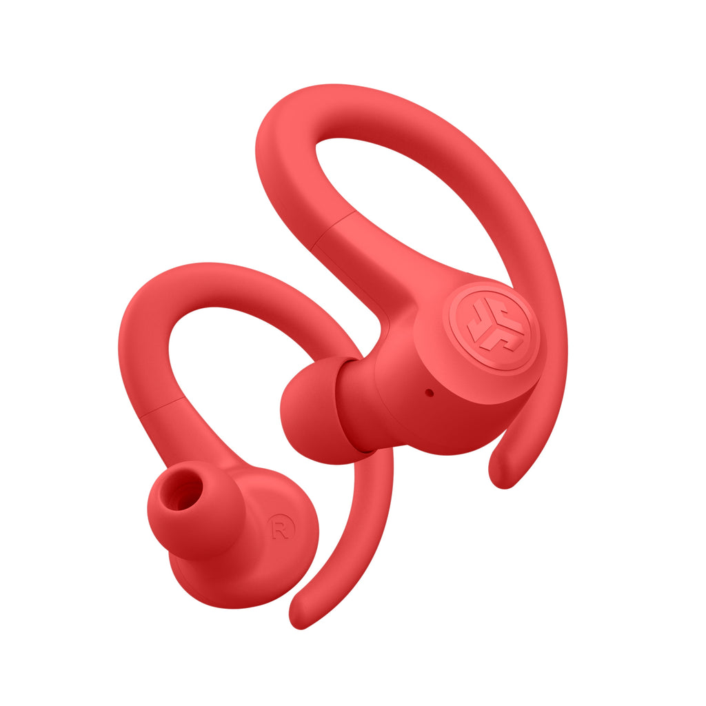 Go Sport+ Wireless Workout Earbuds, 35 Hr Playtime, Secure Earhook, Custom Sound & Controls, Coral