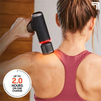 ® Powerboost® Pro+ Compact Hot & Cold Percussion Massager with Dual-Temperature Hot + Cold Massage Node, 6 Speed Settings, 4 Unique Attachments, Portable Design with Carrying Case