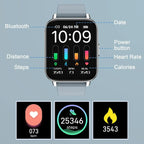 Smart Watch, Fitness Tracker 1.69" Touch Screen Smartwatch Fitness Watch Heart Rate Monitor/Pedometer/Sleep Monitor.