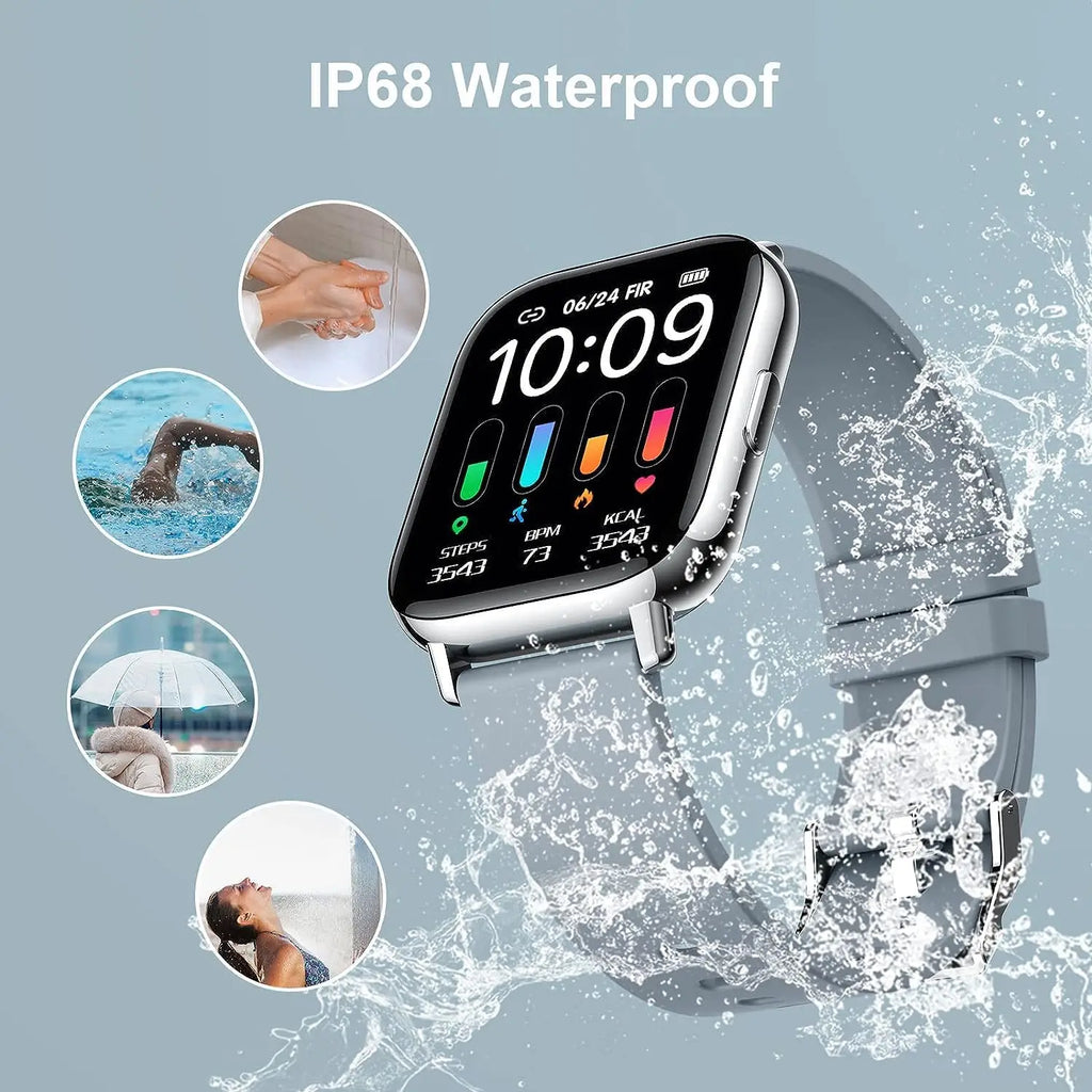 Smart Watch, Fitness Tracker 1.69" Touch Screen Smartwatch Fitness Watch Heart Rate Monitor/Pedometer/Sleep Monitor.
