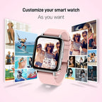 Smart Watch, Fitness Tracker 1.69" Touch Screen Smartwatch Fitness Watch Heart Rate Monitor/Pedometer/Sleep Monitor.