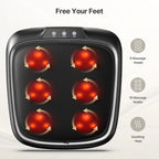 Foot Massager with Heat,Shiatsu Foot Massager for Circulation,Foot & Back Massager, Foot Warmer and Massager for Neuropathy Muscle Pain Relief, Plantar Fasciitis,Birthday Gifts for Dad and Mon