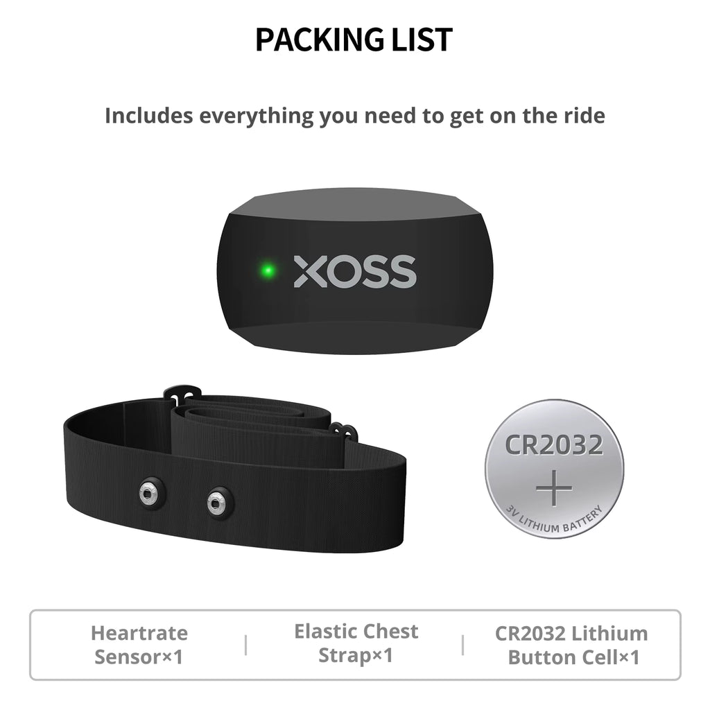X2 Chest Strap Heart Rate Sensor Monitor Bluetooth ANT+ Wireless Health Fitness Smart Bicycle Sensor