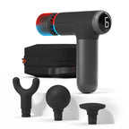 ® Powerboost® Pro+ Compact Hot & Cold Percussion Massager with Dual-Temperature Hot + Cold Massage Node, 6 Speed Settings, 4 Unique Attachments, Portable Design with Carrying Case