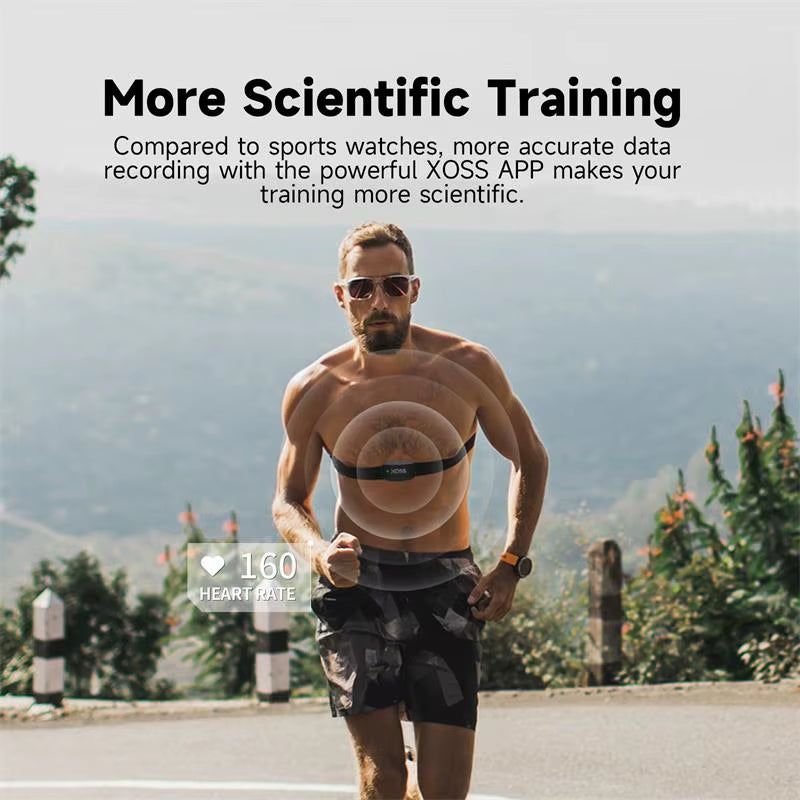 X2 Chest Strap Heart Rate Sensor Monitor Bluetooth ANT+ Wireless Health Fitness Smart Bicycle Sensor