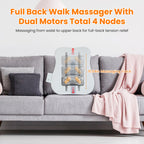 1 Set Shiatsu Back Massager 3D Deep Tissue Kneading Massage Pillow Cordless USB Rechargeable with 3 Massaging Modes 2 Heating Levels 10Mins Auto-Off for Back Shoulder Waist Lumbar No Chair