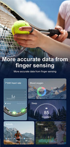 Smart Ring 5ATM Waterproof Multi-Sport Mode Health Monitoring Pedometer Activity Fitness Tracker Smart Ring Charging Box