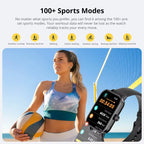 P81 Voice Calling Smart Watch Ultra 1.9'' HD Screen 24H Health Monitor 100+ Sports Modes 200+ Watch Faces Smartwatch