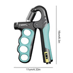 Hand Grip Strengthener Arm Wrist Forearm Trainer Ergonomic Handle Ergonomic Hand Gripper R-Shaped Finger Expander for Home Gym