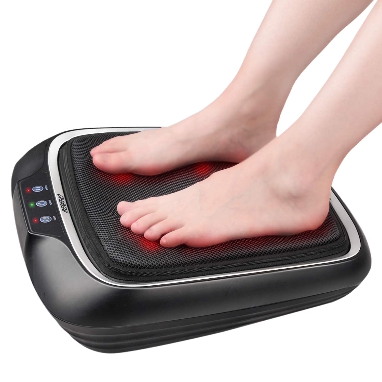 Foot Massager with Heat,Shiatsu Foot Massager for Circulation,Foot & Back Massager, Foot Warmer and Massager for Neuropathy Muscle Pain Relief, Plantar Fasciitis,Birthday Gifts for Dad and Mon