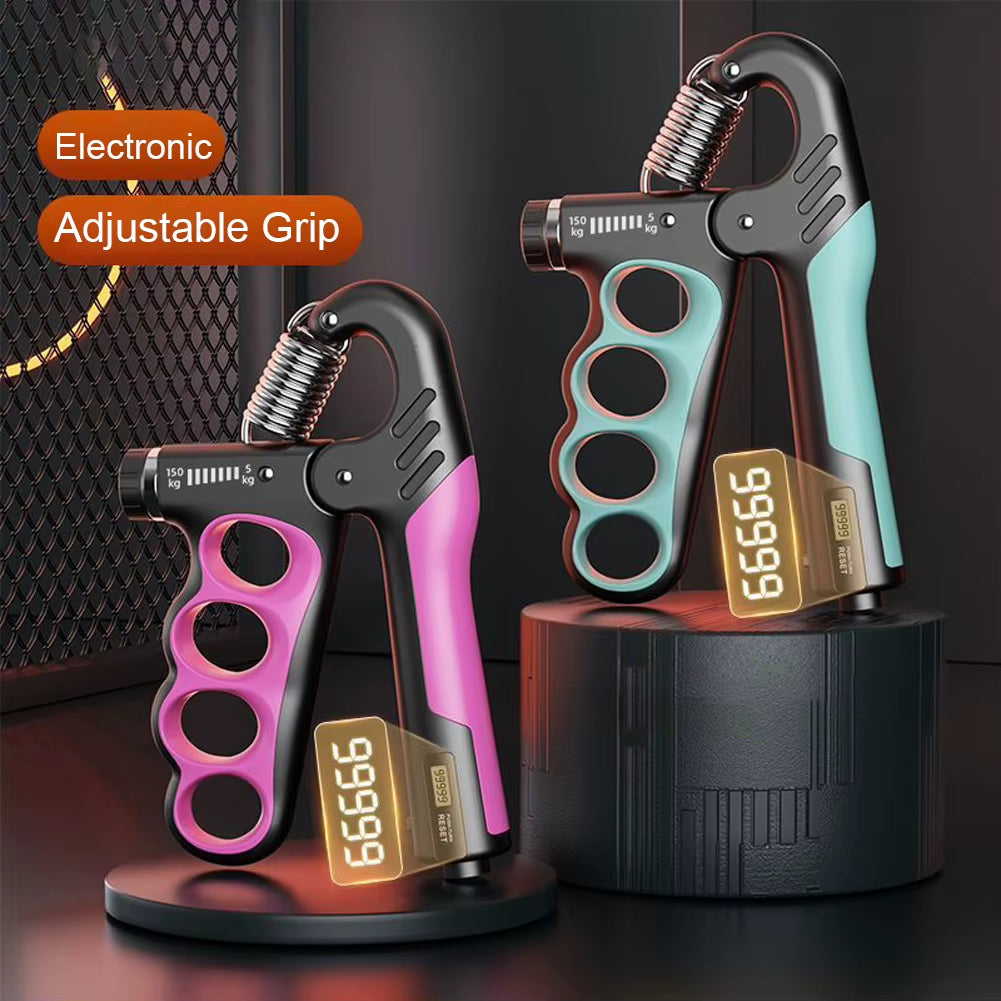 Hand Grip Strengthener Arm Wrist Forearm Trainer Ergonomic Handle Ergonomic Hand Gripper R-Shaped Finger Expander for Home Gym