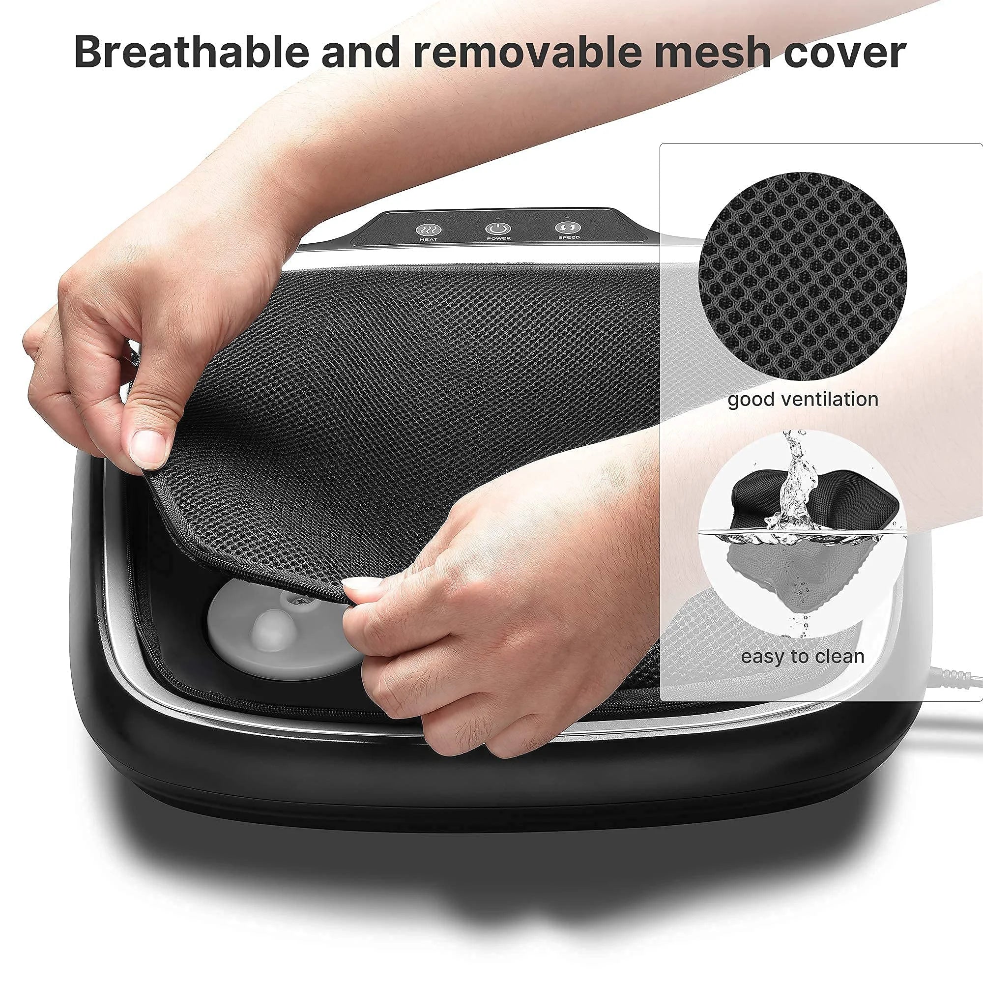 Foot Massager with Heat,Shiatsu Foot Massager for Circulation,Foot & Back Massager, Foot Warmer and Massager for Neuropathy Muscle Pain Relief, Plantar Fasciitis,Birthday Gifts for Dad and Mon