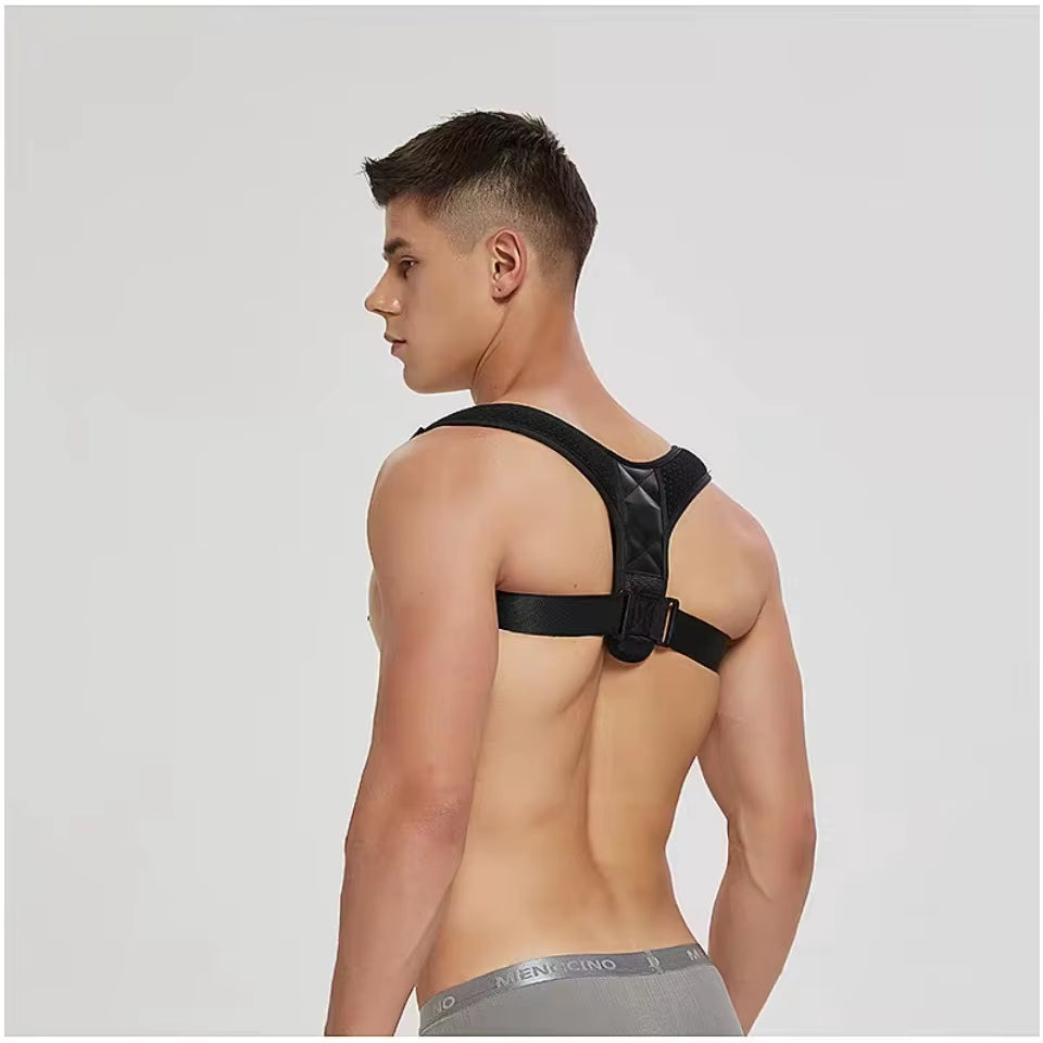 Adjustable Back Shoulder Posture Corrector Belt Clavicle Spine Support Upper Back Neck Brace for Home Office Sport Use